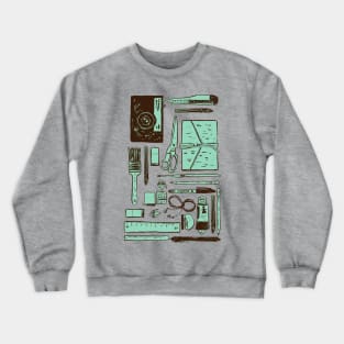 Artist Tools Pattern Crewneck Sweatshirt